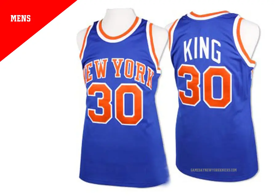 ＃30 Men's Bernard King New York Knicks Royal Blue Authentic Throwback Jersey