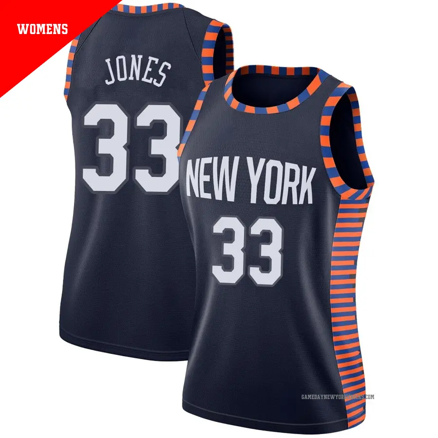 ＃33 Women's Dillon Jones New York Knicks 2018/19 Swingman Navy JerseyCity Edition